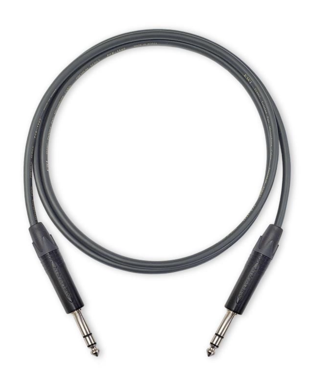 TRS to TRS Cable Professional Series Canare Quadstar Neutrik Cable